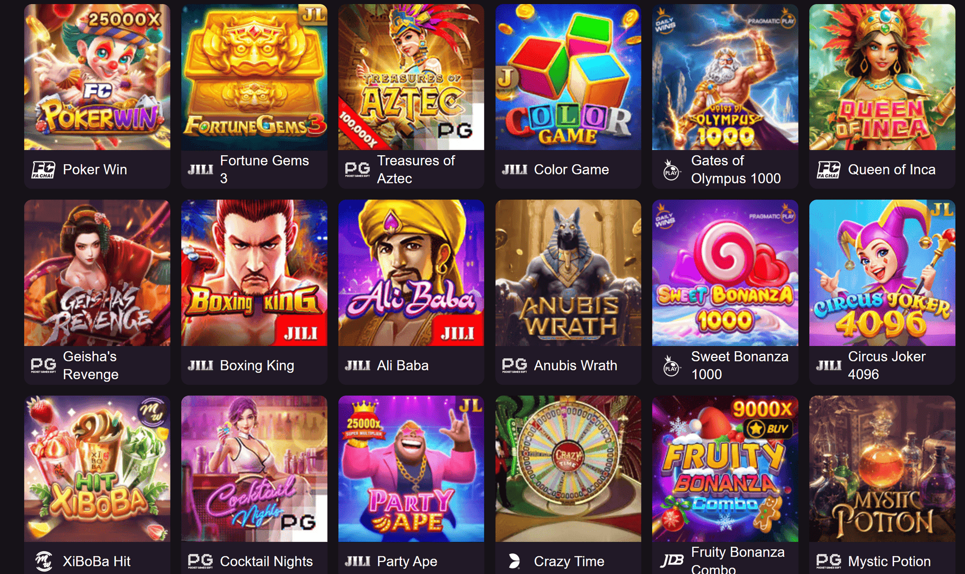 Jiliphil games lobby review