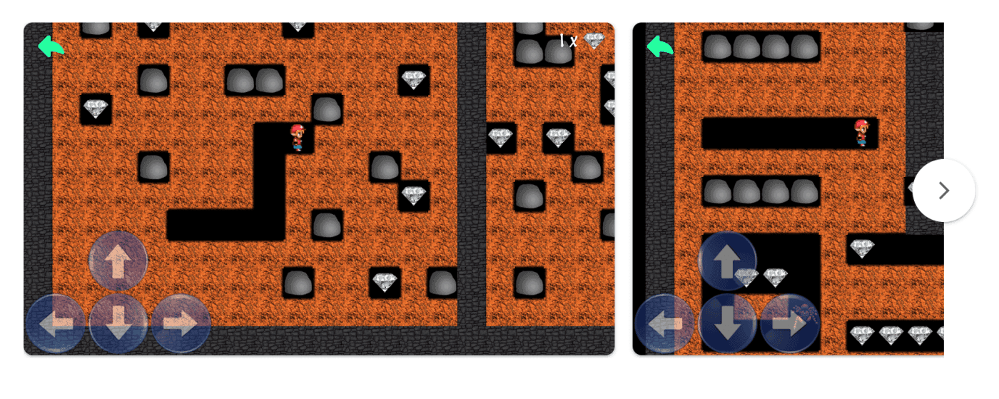 Diamond Mine slot screenshot showing a clean retro-minimalist layout with mining symbols and simple reels