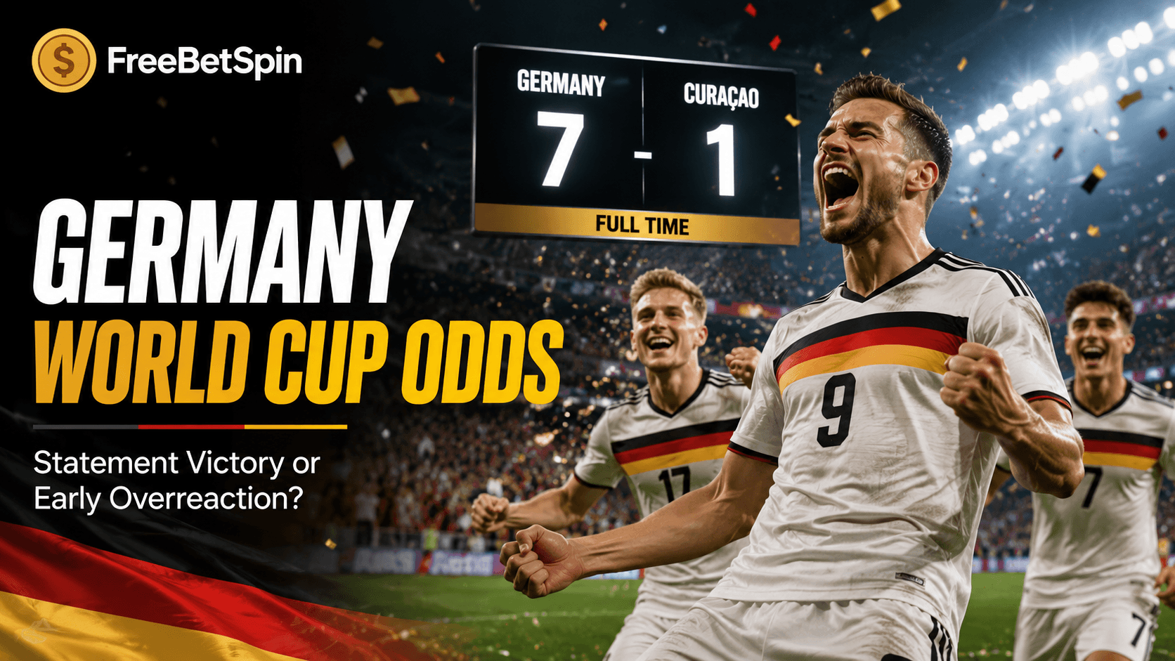 Germany World Cup odds after 7-1 win over Curaçao with market reaction