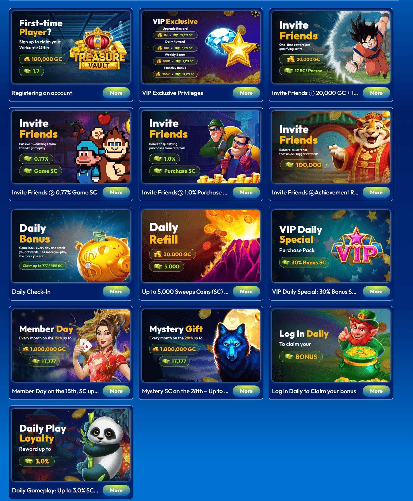 GrandPrize review promotion with welcome bonus VIP offers and referral rewards